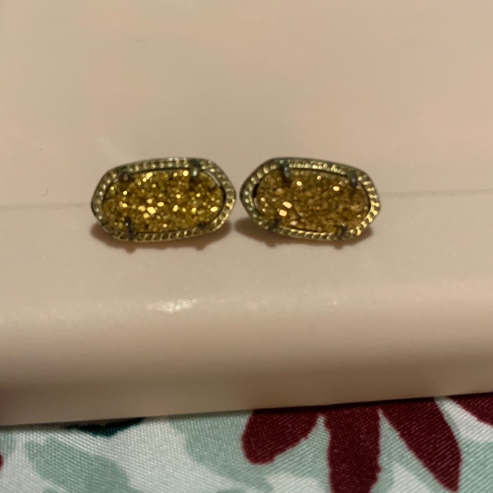 Kendra Scott Gold Druzy Stud Earrings!